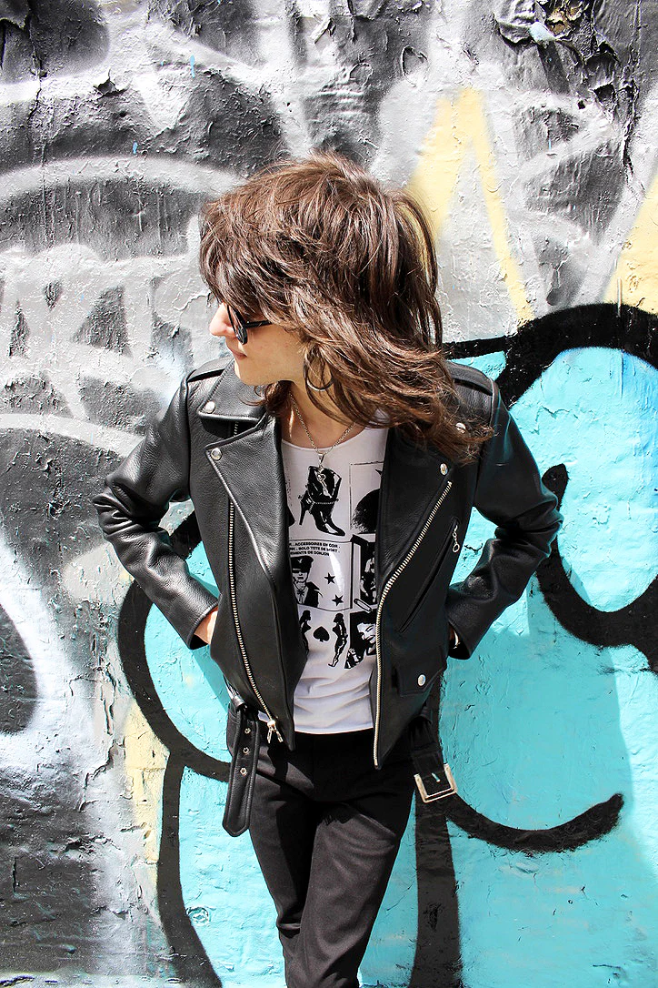 CROPPED BOWERY - BLACK LEATHER BIKER JACKET (MENS) *BEST SELLER - Image 12