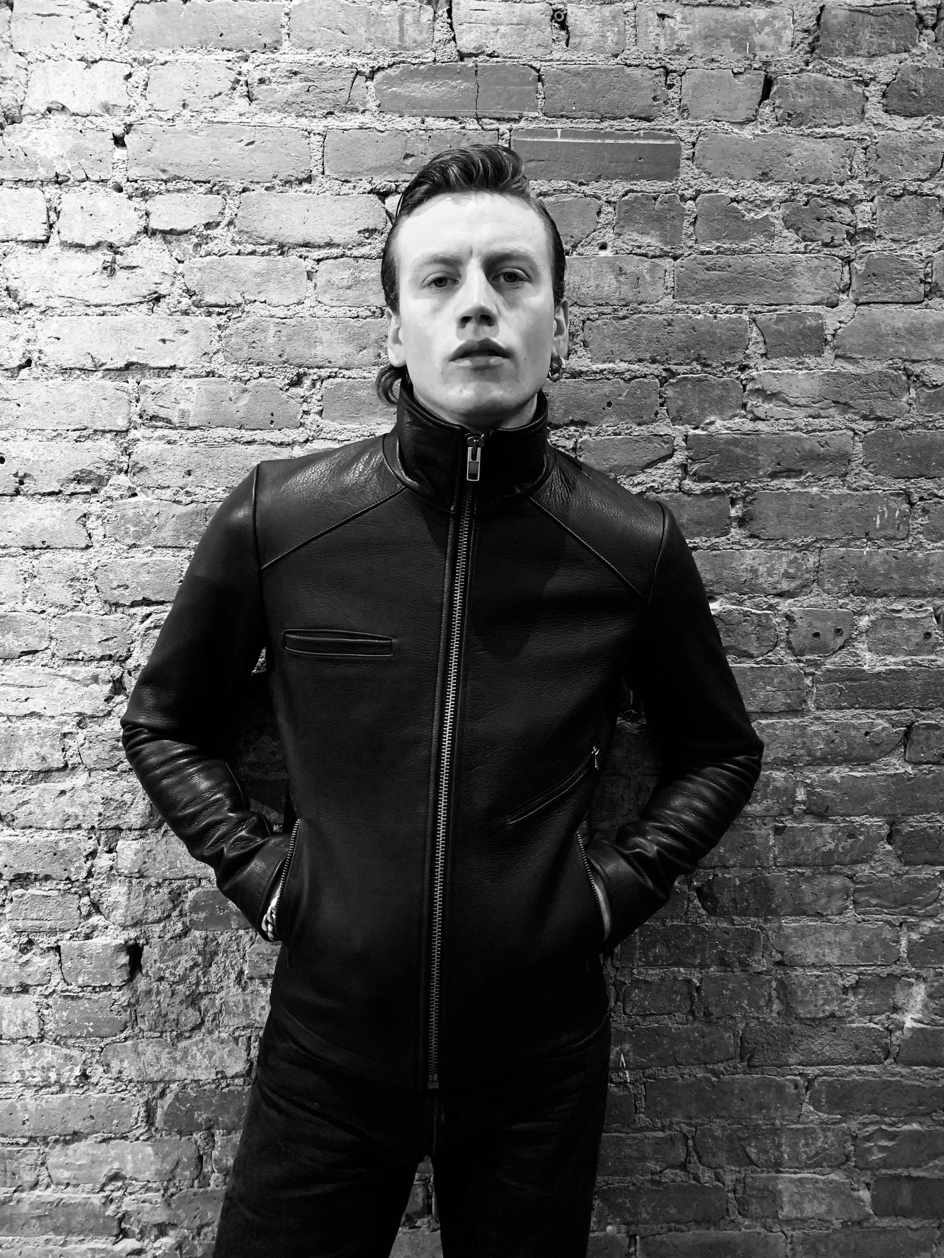 DOWNTOWN BLACK LEATHER JACKET - Image 6