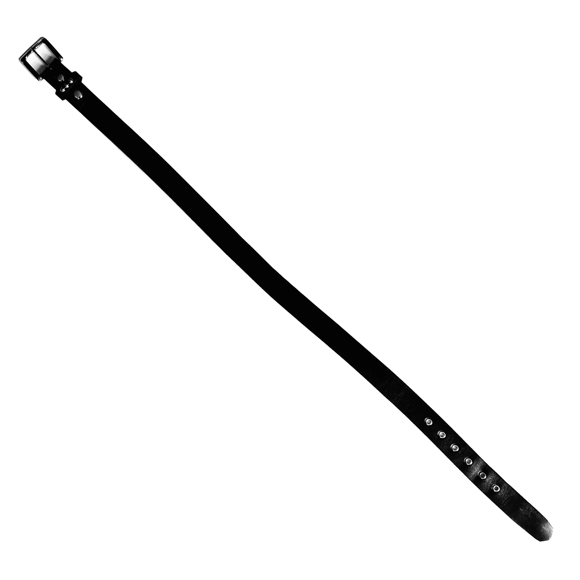 REBEL BLACK LEATHER BELT - Image 3