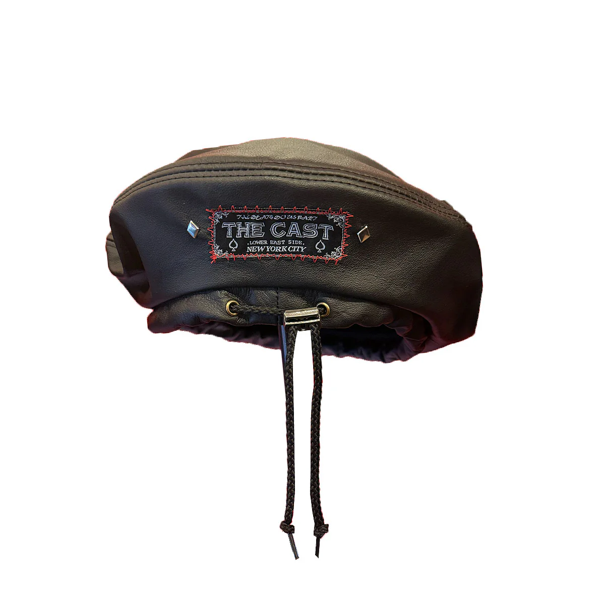 SEDUCER BLACK LEATHER BERET - Image 3
